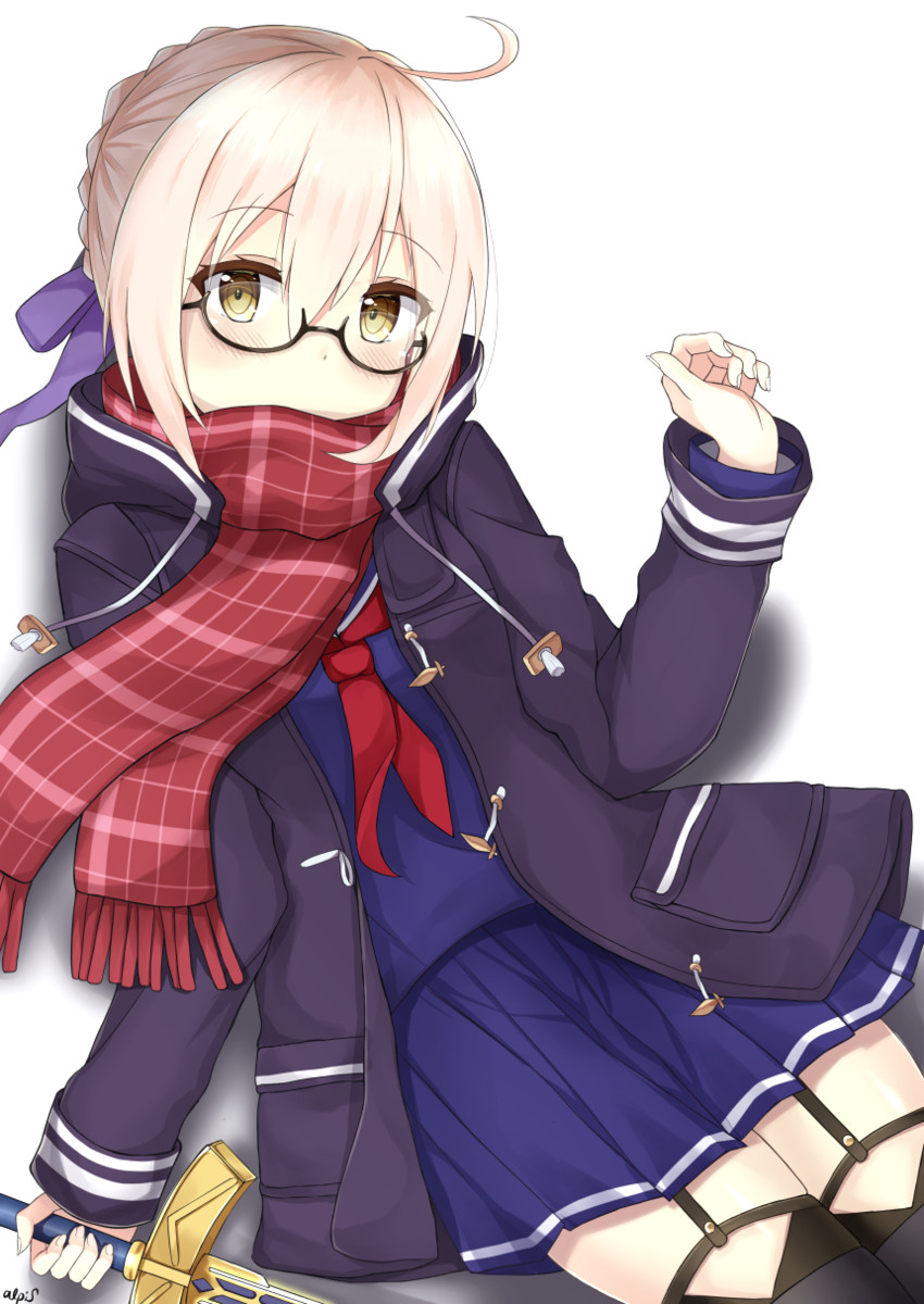 artoria pendragon and mysterious heroine x alter (fate and 1 more) drawn by 7_calpis_7