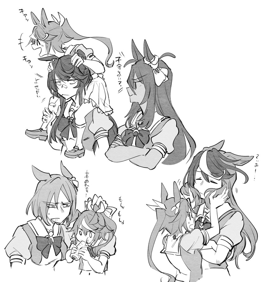 tokai teio, symboli rudolf, narita brian, air groove, and hishi amazon (umamusume) drawn by takatsuki_nato