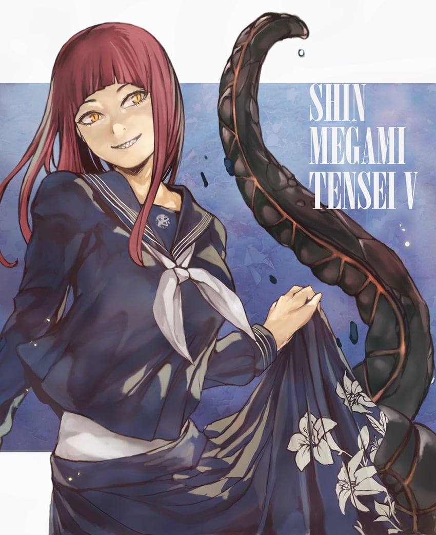 itsukishima sahori and lahmu (shin megami tensei and 1 more) drawn by nyami