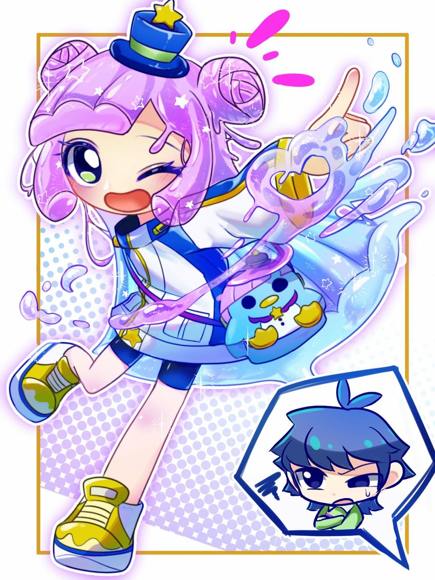 puniru and kawaii kotarou (puniru wa kawaii slime) drawn by nashitoumi
