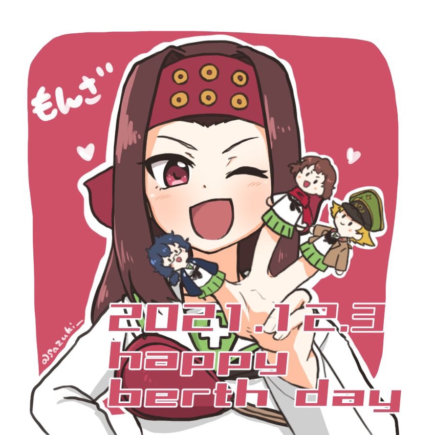 erwin, caesar, oryou, and saemonza (girls und panzer) drawn by sazukichi