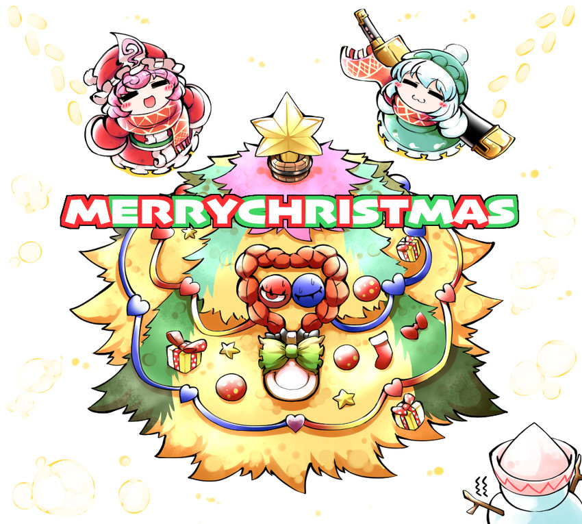 komeiji koishi, konpaku youmu, komeiji satori, saigyouji yuyuko, and lily white (touhou) drawn by kashuu_(b-q)