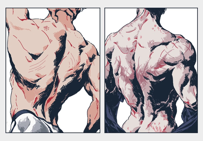 clark kent and bruce wayne (dc comics and 1 more) drawn by osi051_(osiovi051)