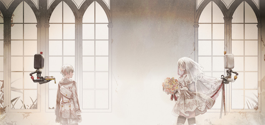 2b, 9s, and pod (nier and 1 more) drawn by ruco