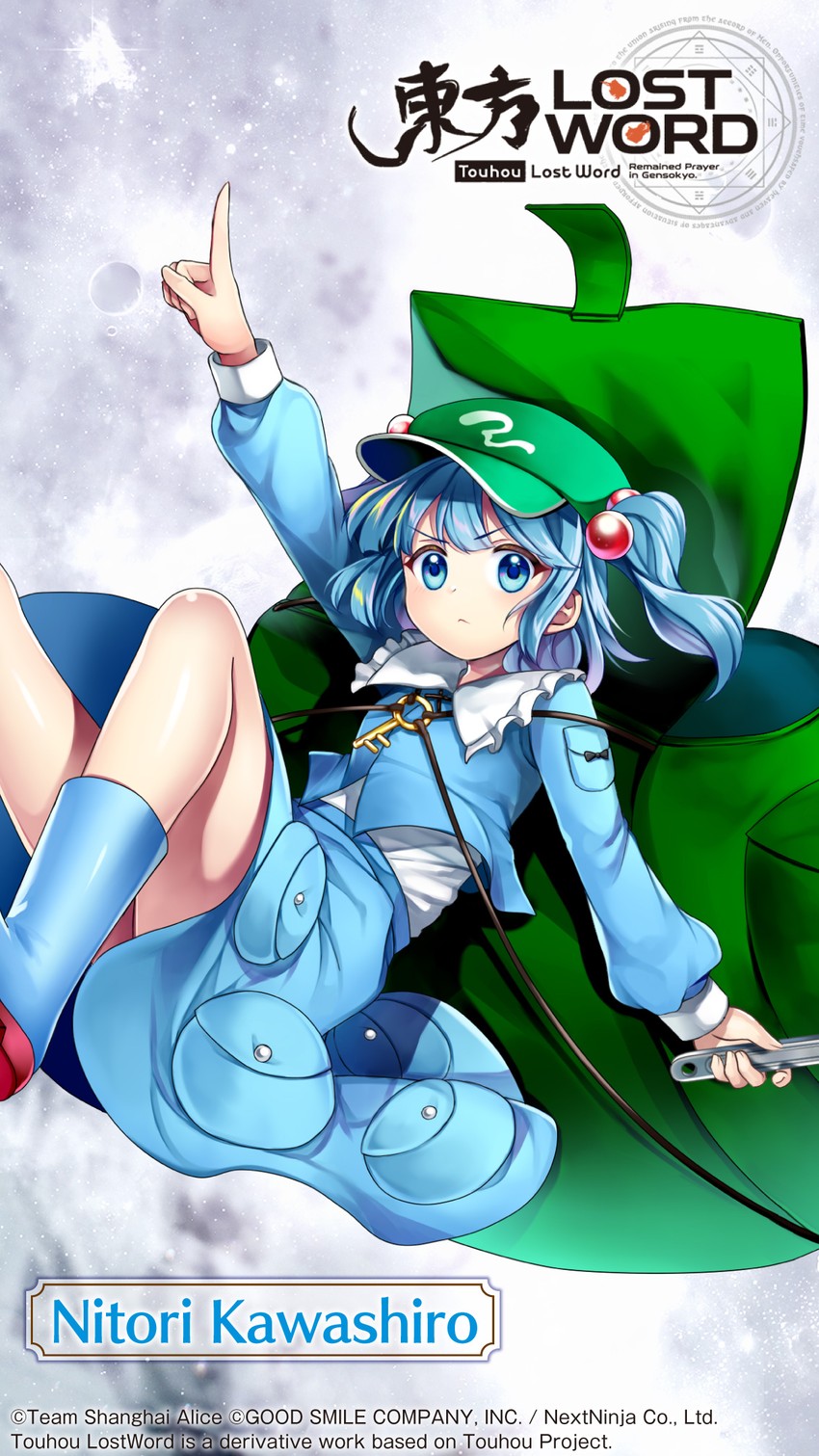 kawashiro nitori (touhou and 1 more) drawn by rotte_(1109)