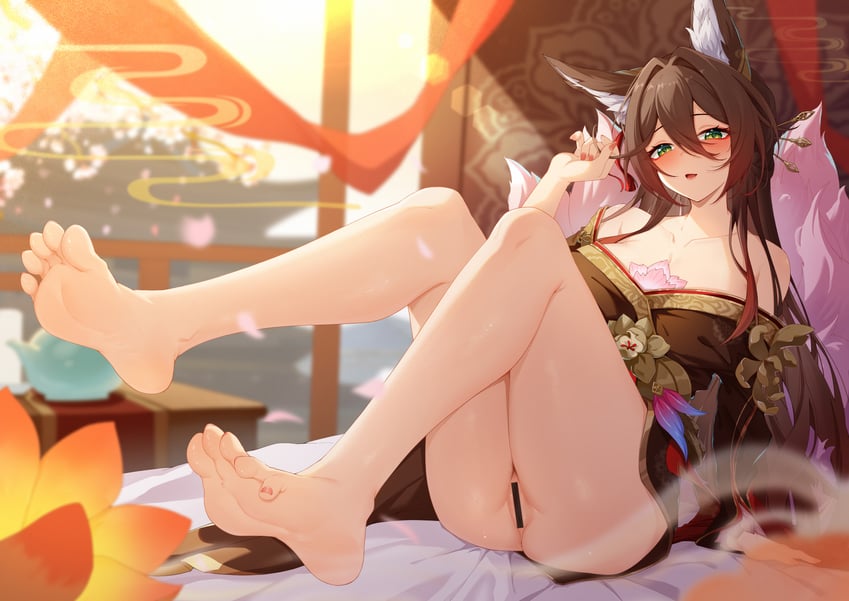 tingyun and fugue (honkai and 1 more) drawn by mengxin_huazha