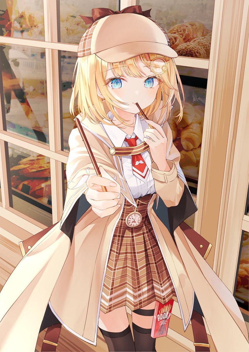watson amelia (hololive and 1 more) drawn by nabi_(uz02)