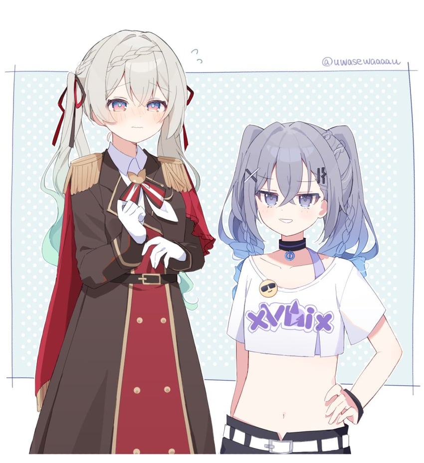 firefly and silver wolf (honkai and 1 more) drawn by uwasewau