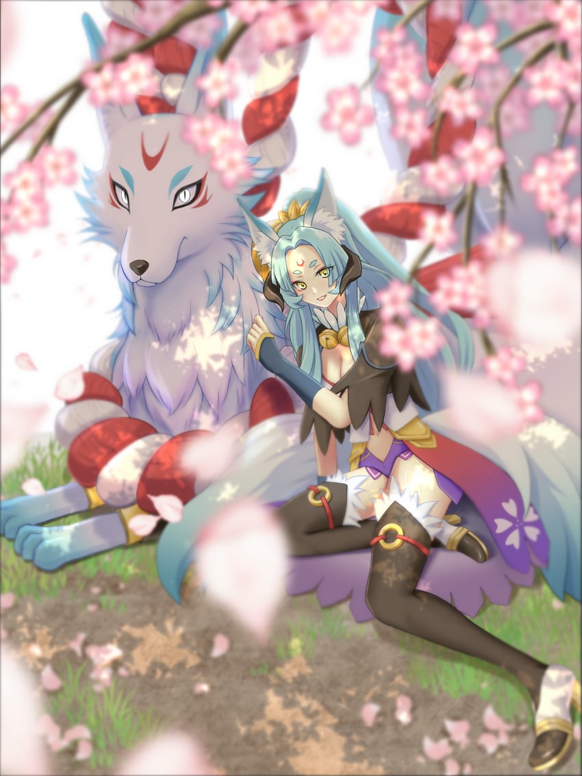 misasagi and kyuubi (rune factory and 1 more) drawn by user_dvxm4475