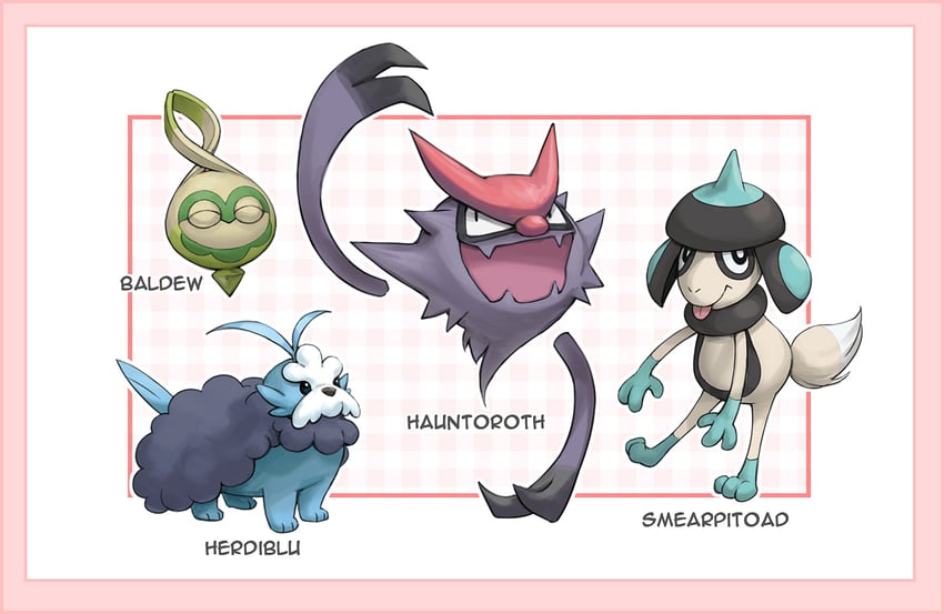 swablu, haunter, budew, smeargle, slakoth, and 3 more (pokemon) drawn by kazuko_(towa)