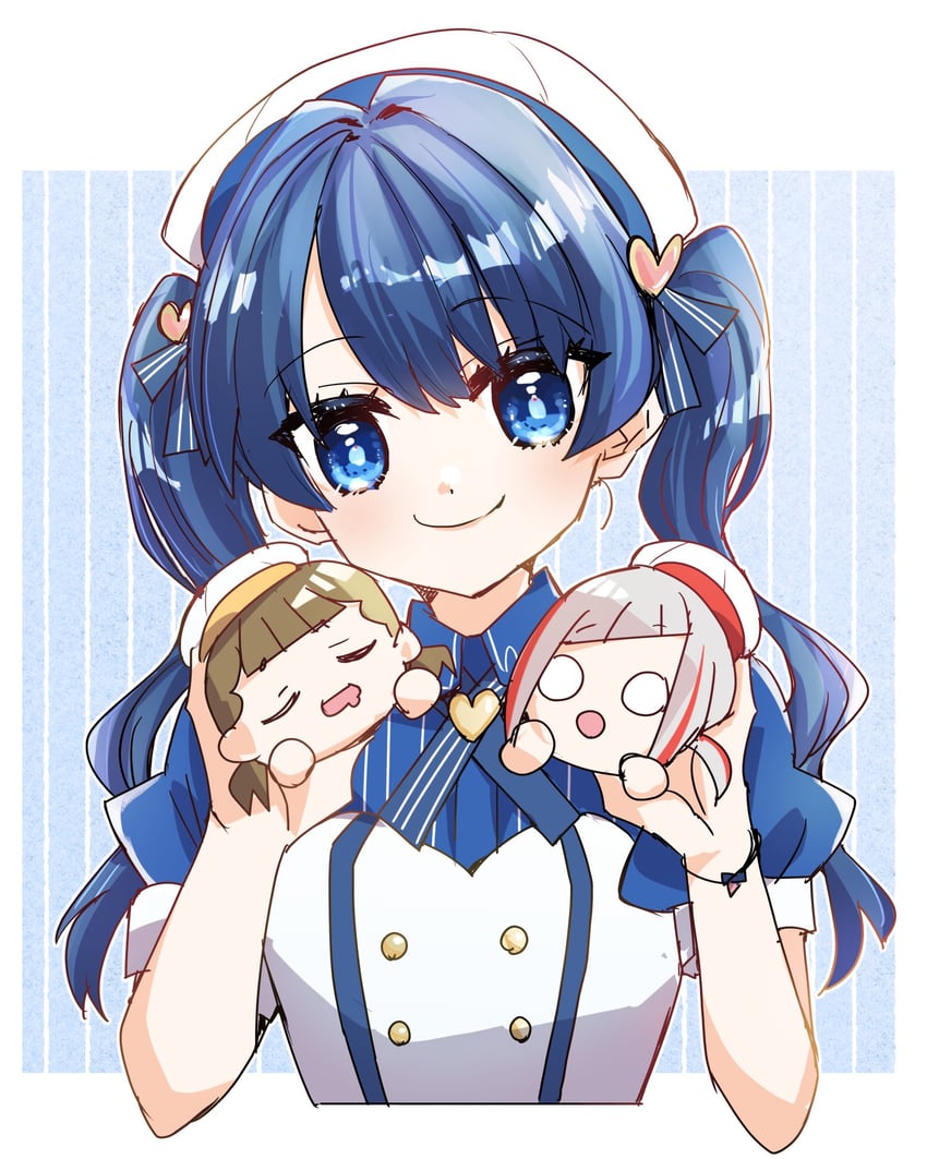 murano sayaka, yugiri tsuzuri, and kachimachi kosuzu (love live! and 2 more) drawn by kanduki_kamibukuro