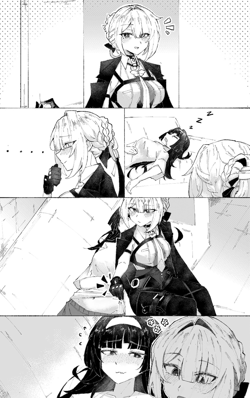 evelyn chevalier and astra yao (zenless zone zero) drawn by shuiro0z