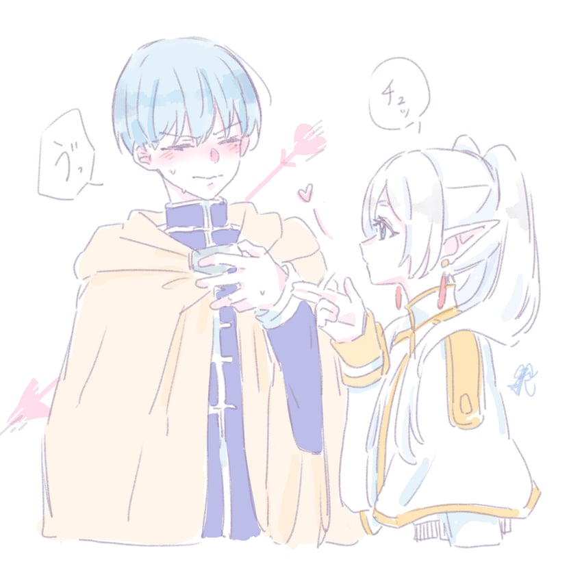 frieren and himmel (sousou no frieren) drawn by seila_rei