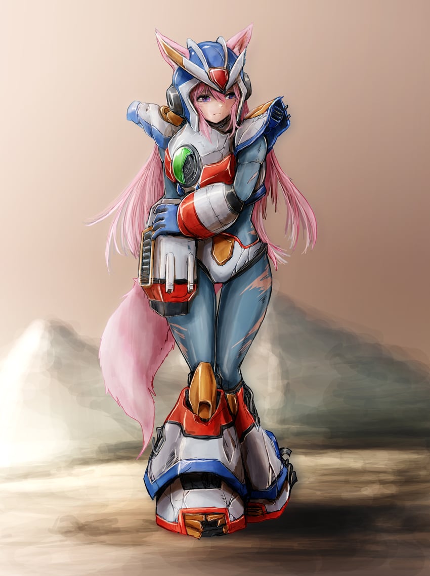 hakui koyori, x, and third armor x (hololive and 3 more) drawn by nymph_rhythm
