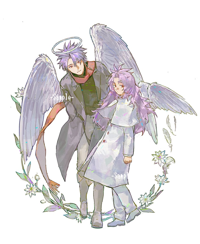 hatsutori hajime and theodore riddle (saibou shinkyoku) drawn by iuew