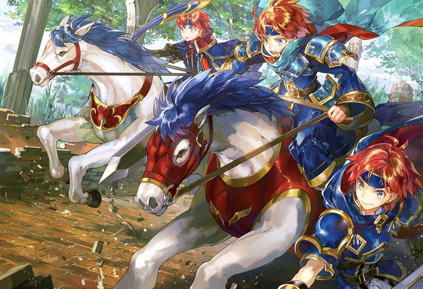 eliwood and roy (fire emblem and 3 more) drawn by noki_(affabile)