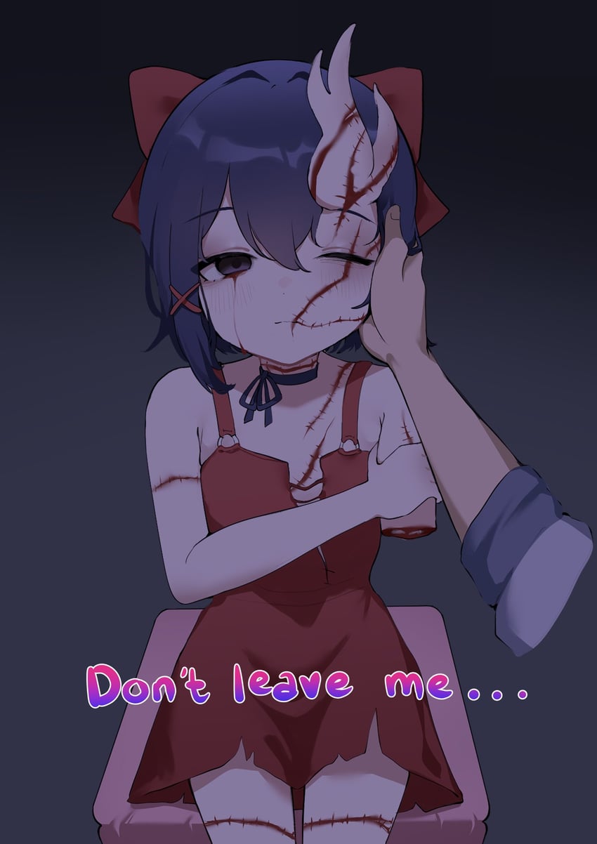 mita, player character, and tiny mita (miside) drawn by chiimanju