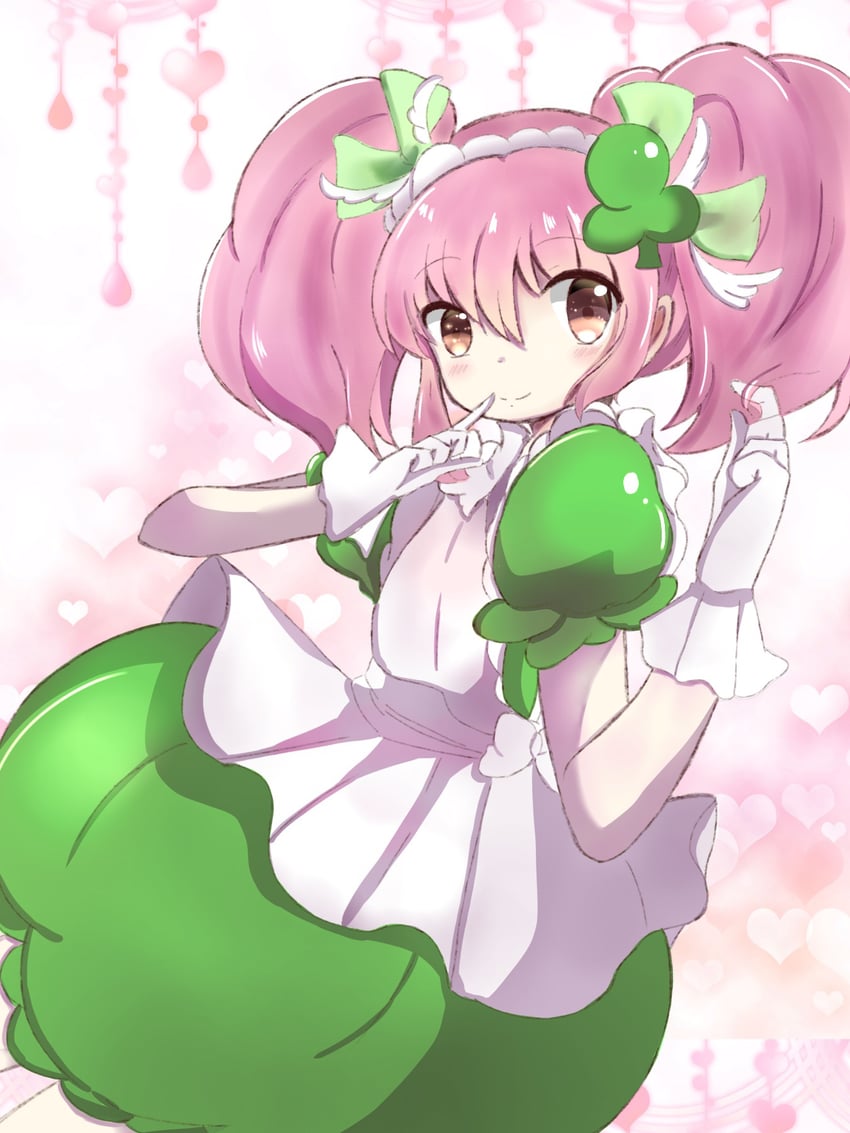 hinamori amu and amulet clover (shugo chara!) drawn by yuka_(kurapis)