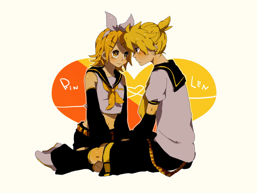 kagamine rin and kagamine len (vocaloid) drawn by tomo_(sjim)