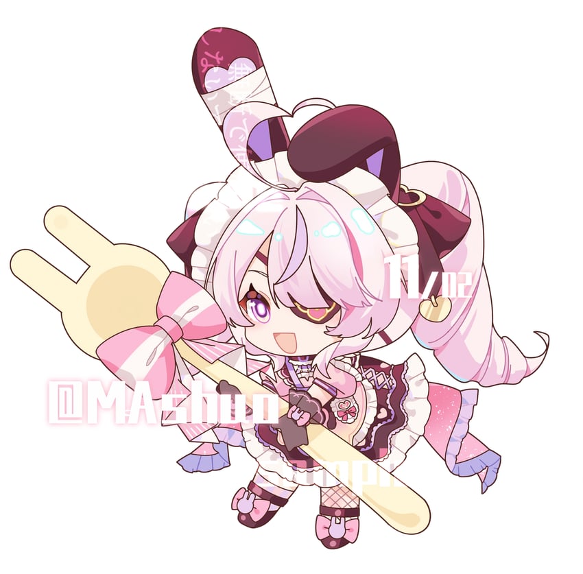 maria marionette (nijisanji and 1 more) drawn by longze_mashu