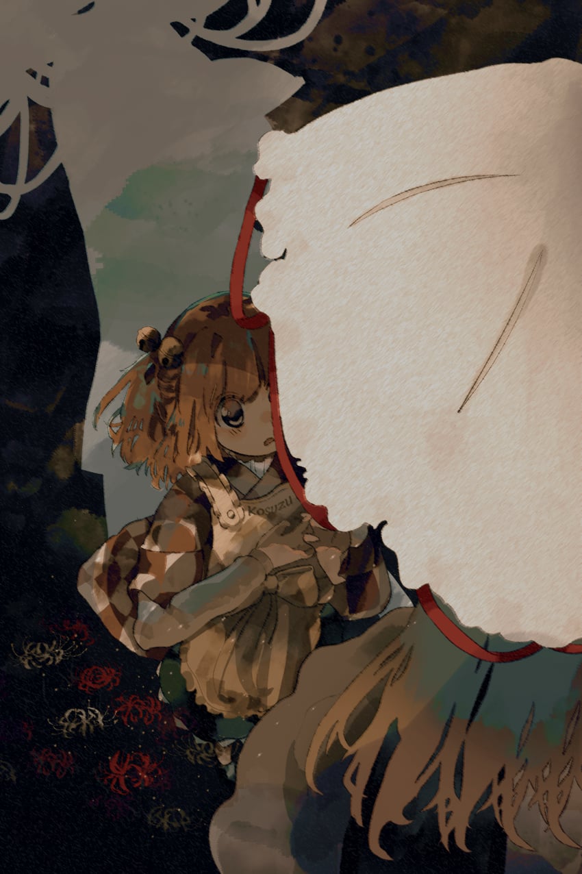 yakumo yukari and motoori kosuzu (touhou) drawn by liangming_toho