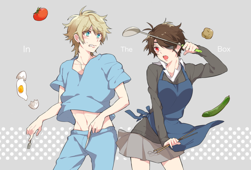 slaine troyard and kaizuka inaho (aldnoah.zero) drawn by chiifan
