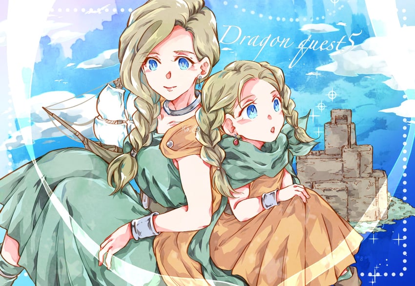 bianca (dragon quest and 1 more) drawn by isa_(chiyo-s)