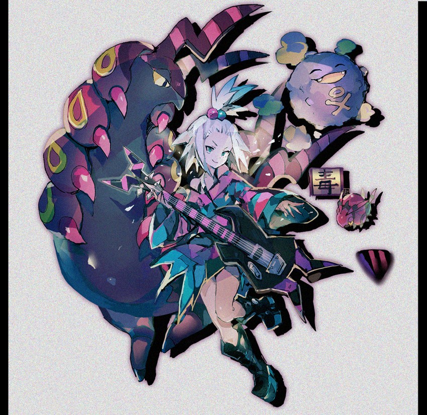 roxie, scolipede, koffing, and venipede (pokemon and 1 more) drawn by kantarou_(8kan)