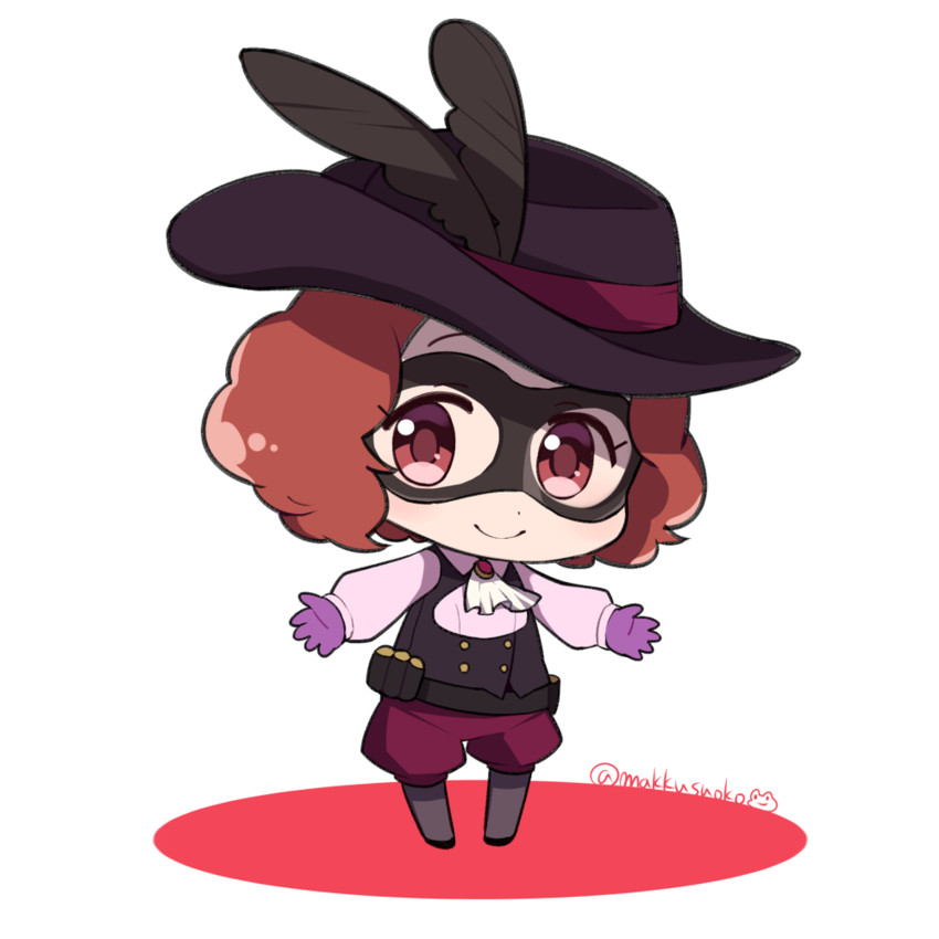 okumura haru and noir (persona and 1 more) drawn by do_m_kaeru