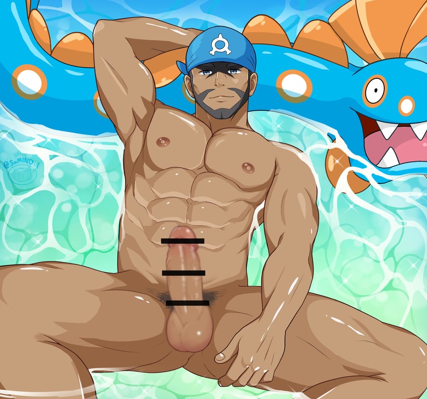 archie and huntail (pokemon and 1 more) drawn by somindul