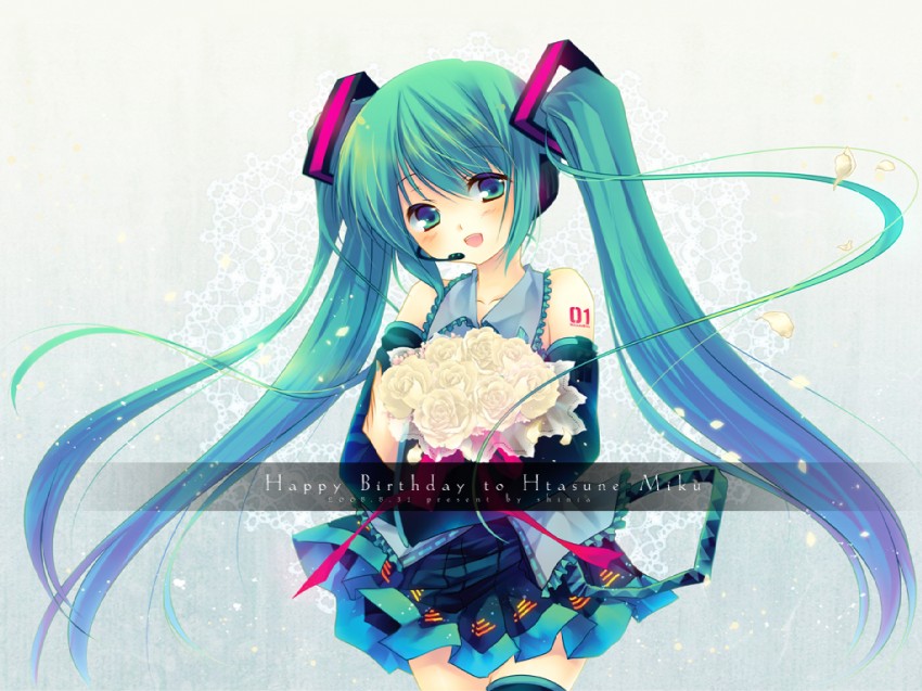 hatsune miku (vocaloid) drawn by shinia
