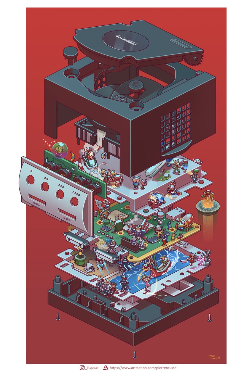 link, princess peach, samus aran, mario, luigi, and 27 more (fire emblem and 26 more) drawn by pierre_roussel