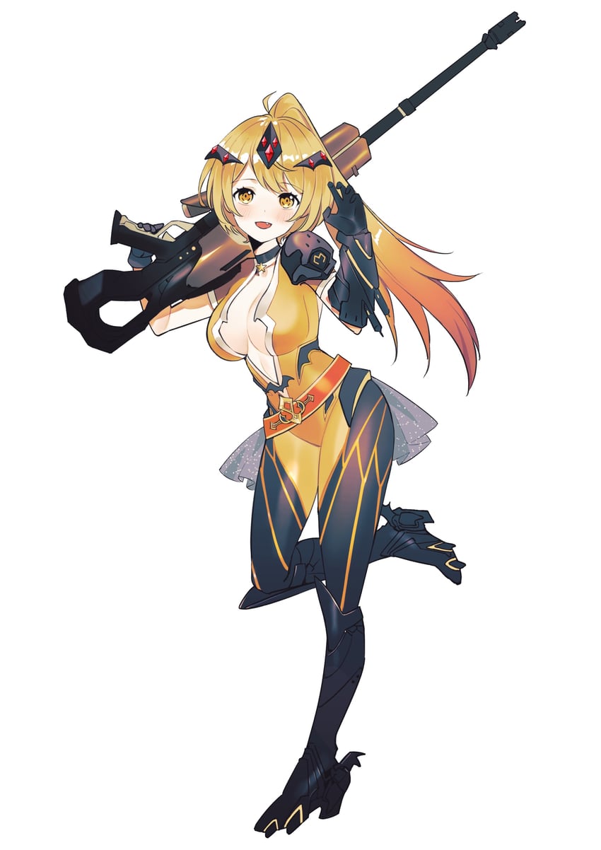 widowmaker and yozora mel (hololive and 1 more) drawn by silvertang