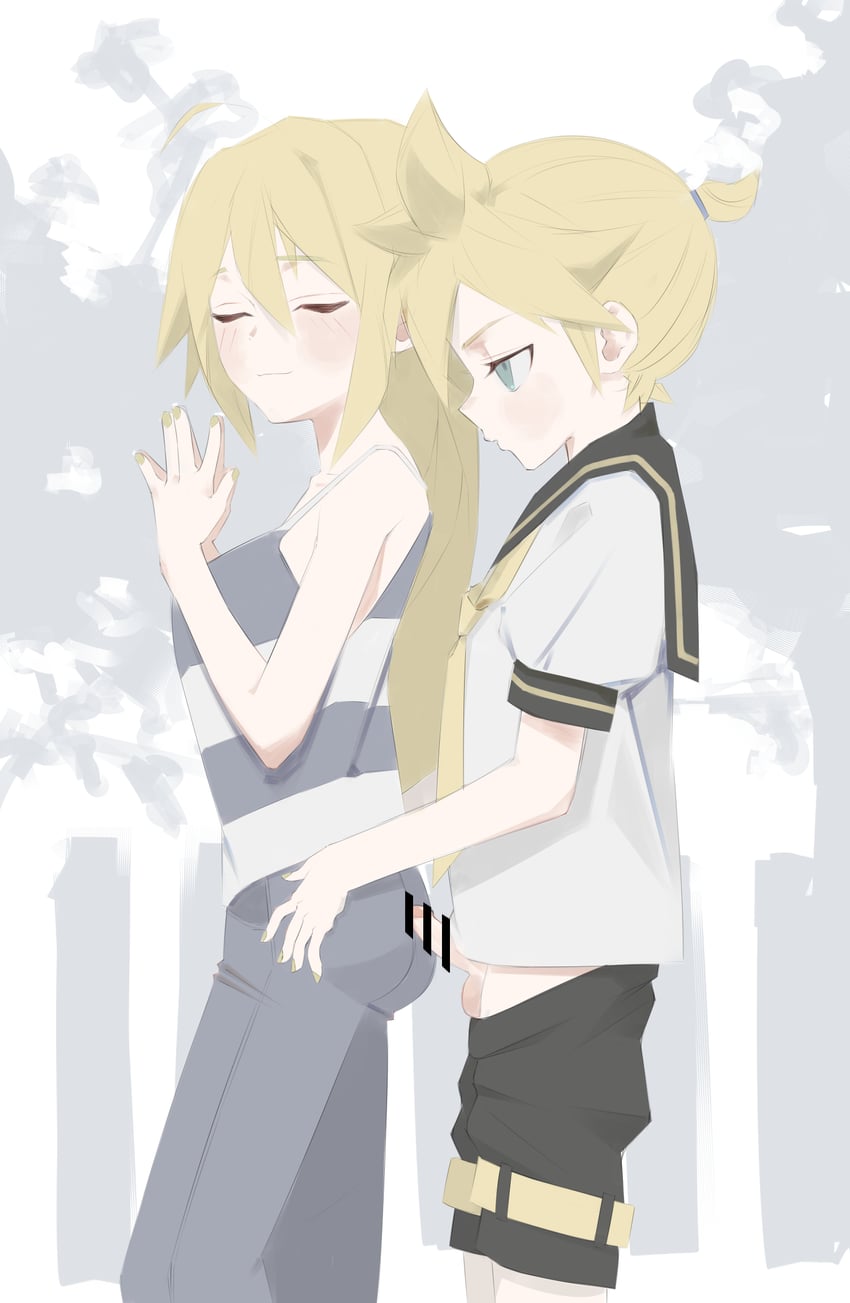kagamine len and tsurumaki maki (original and 2 more)