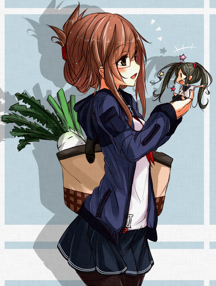 inazuma, fairy, and 61cm quintuple (oxygen) torpedo mount (kantai collection) drawn by ikameshi_(ika_meshi)