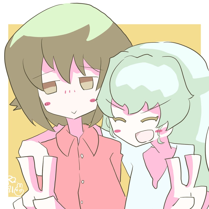 nishizumi maho and anchovy (girls und panzer) drawn by supergtjr