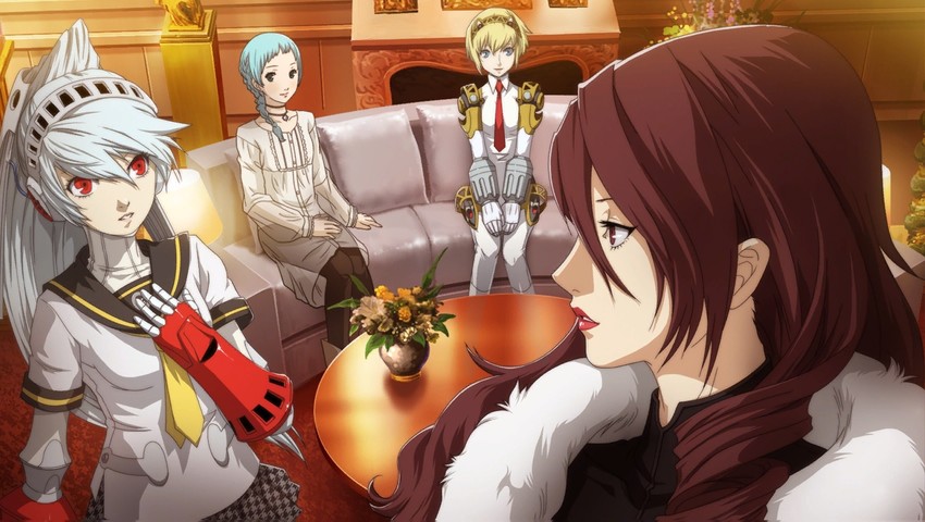 aigis, kirijou mitsuru, yamagishi fuuka, and labrys (persona and 2 more)