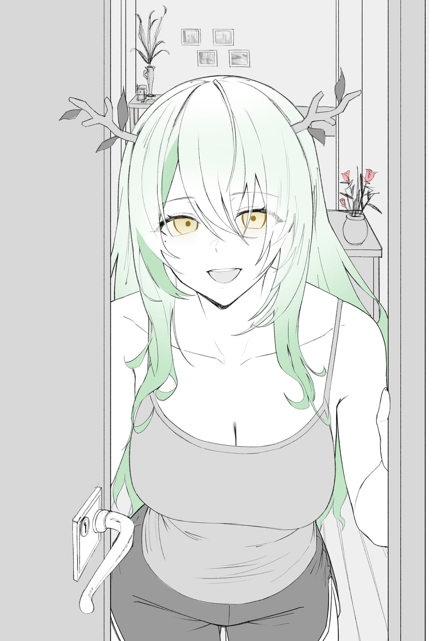 ceres fauna (hololive and 1 more) drawn by softbread