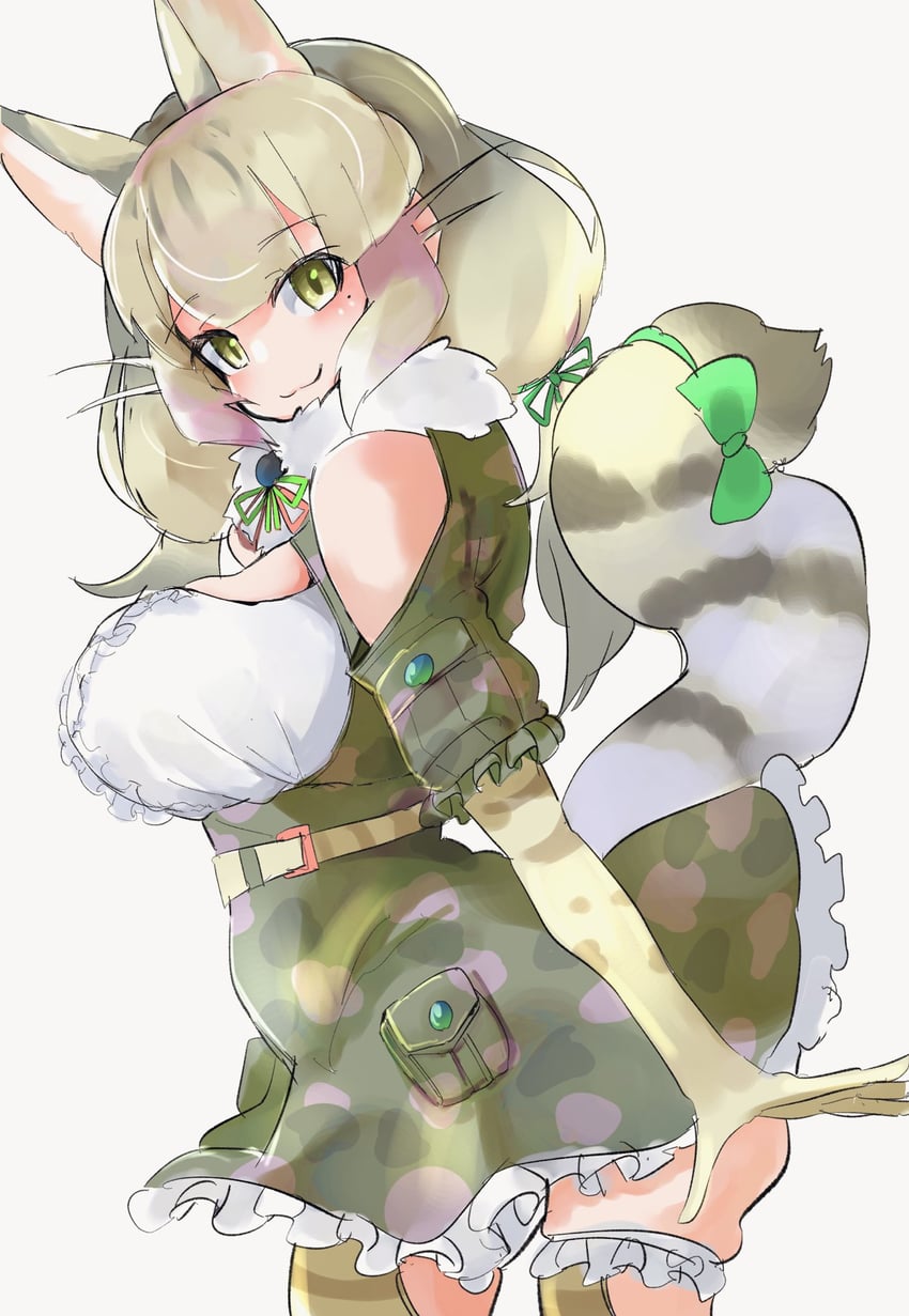 jungle cat (kemono friends and 1 more) drawn by 100maru