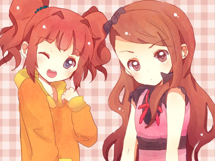 minase iori and takatsuki yayoi (idolmaster) drawn by arata_(hrabhr)