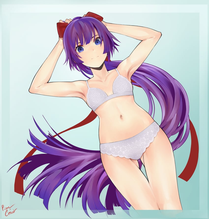 senjougahara hitagi (monogatari and 1 more) drawn by piancaesar
