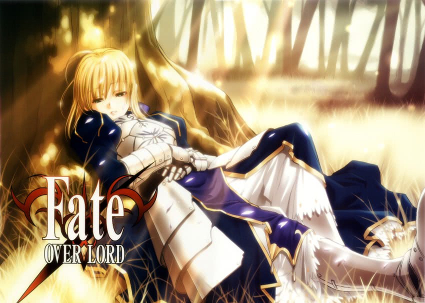 artoria pendragon and saber (fate and 1 more) drawn by hiroe_rei