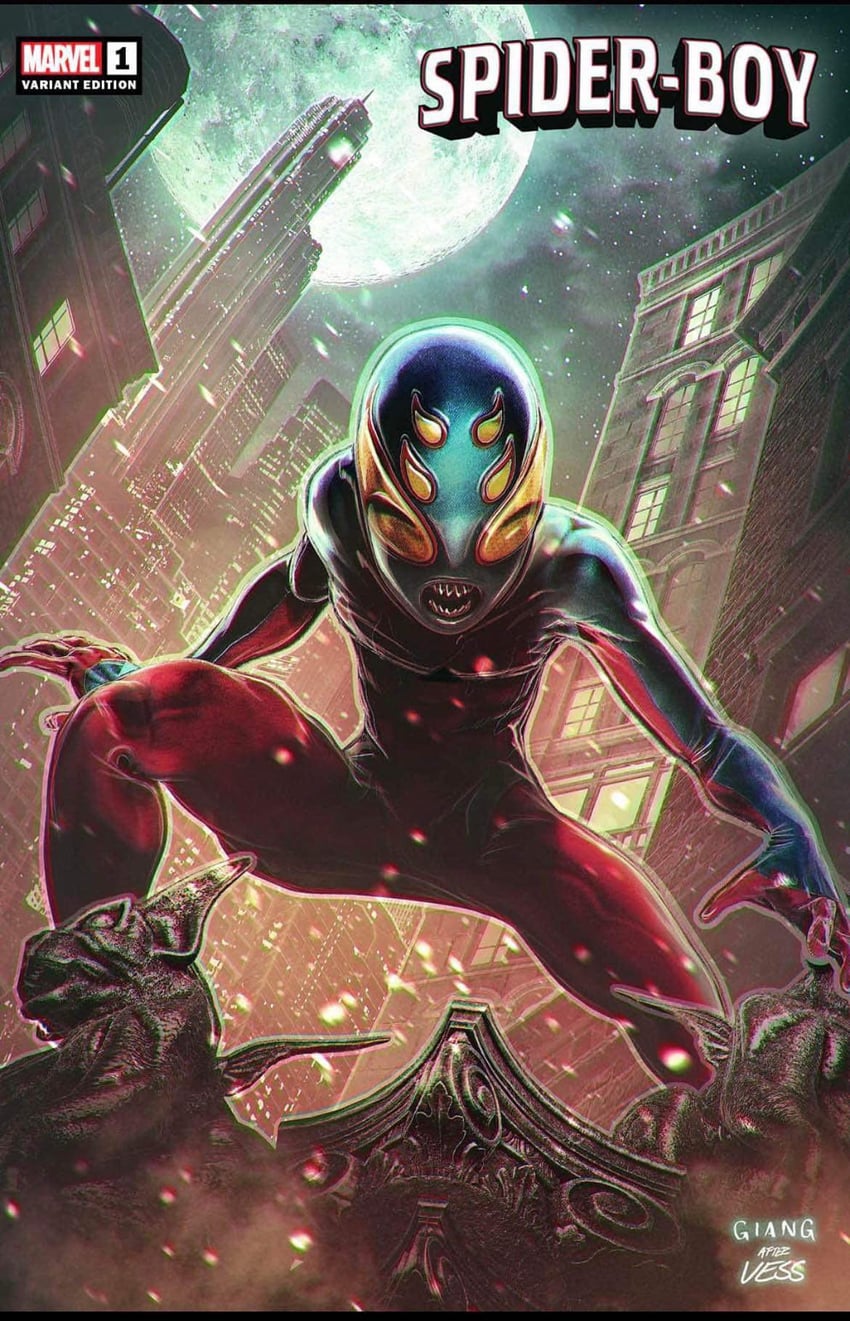 spider-boy and bailey briggs (marvel and 1 more) drawn by johngiang_art