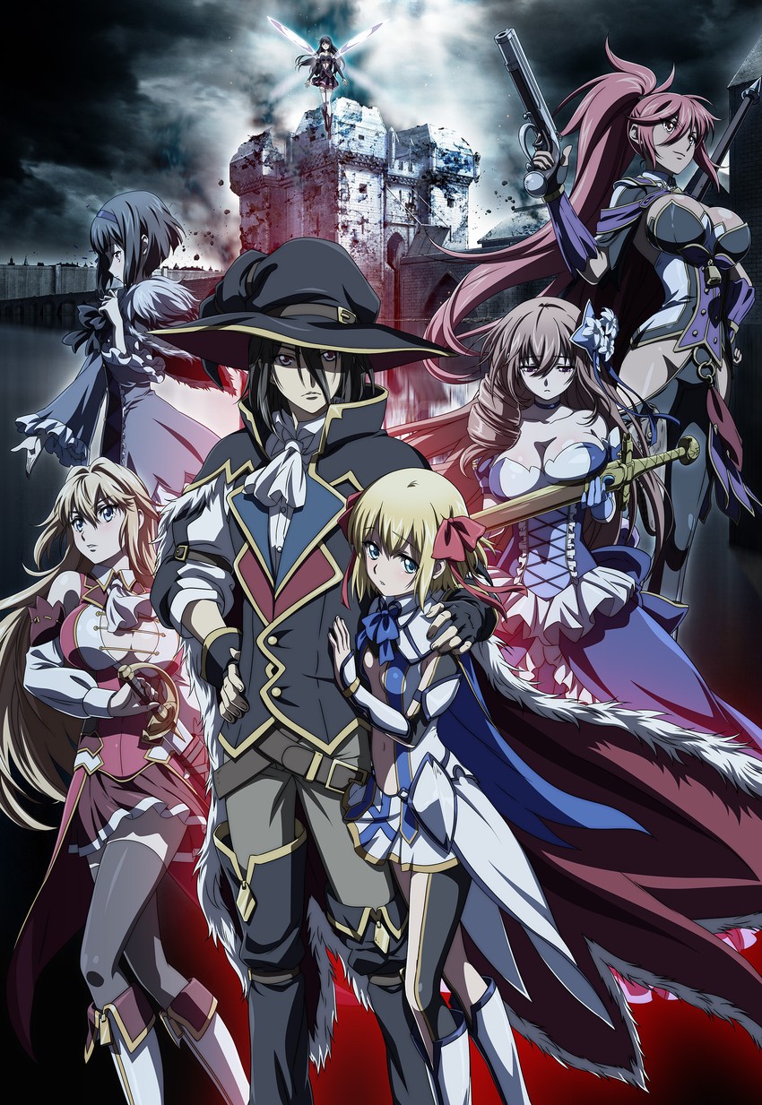 la hire, montmorency, jeanne d'arc, charlotte de valois, and astaroth (ulysses jeanne d'arc to renkin no kishi) drawn by sawada_jouji