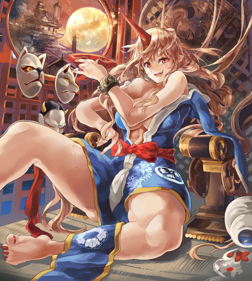 hoshiguma yuugi (touhou) drawn by himuro_shunsuke