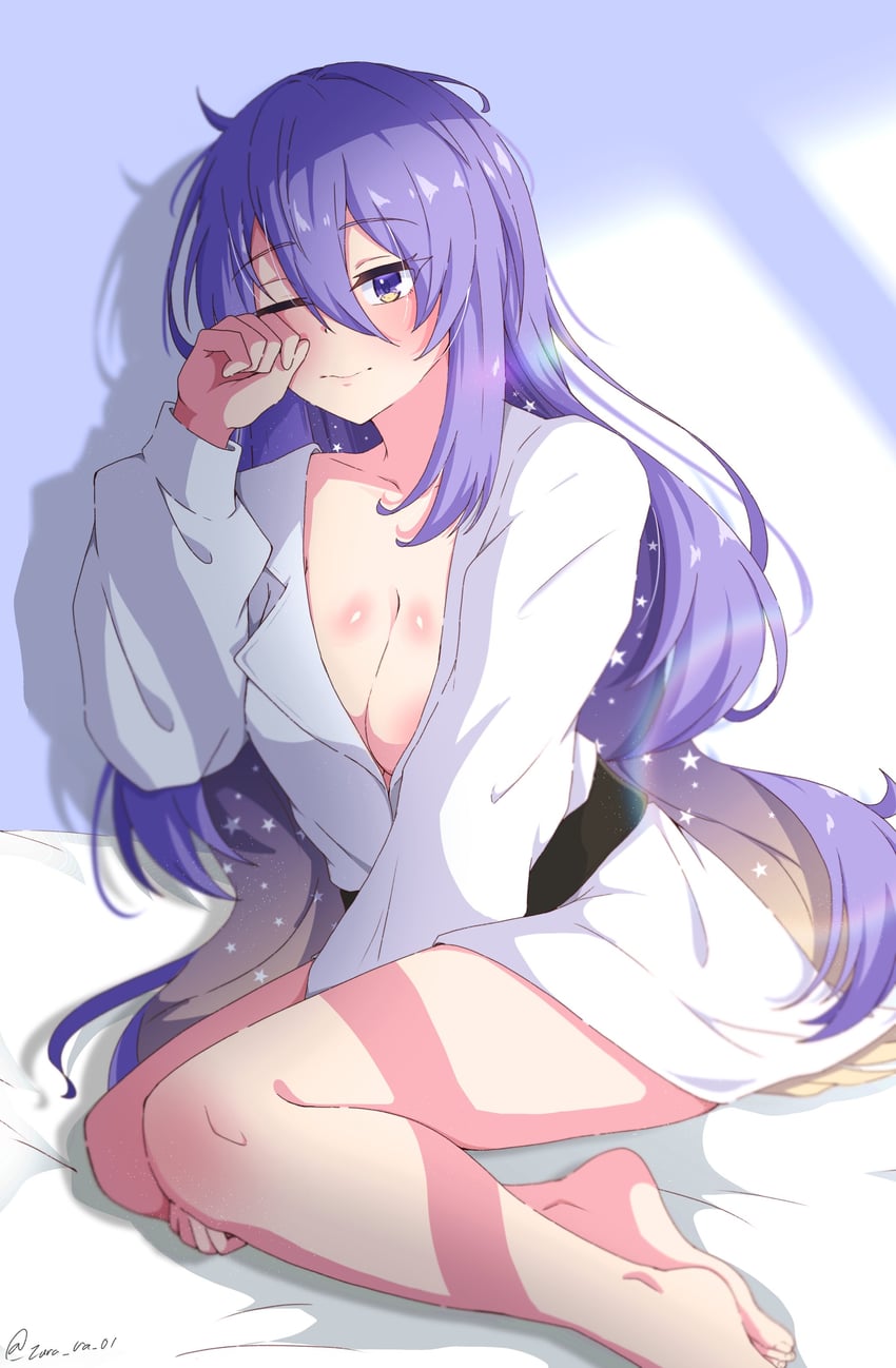 moona hoshinova (hololive and 1 more) drawn by azurarts