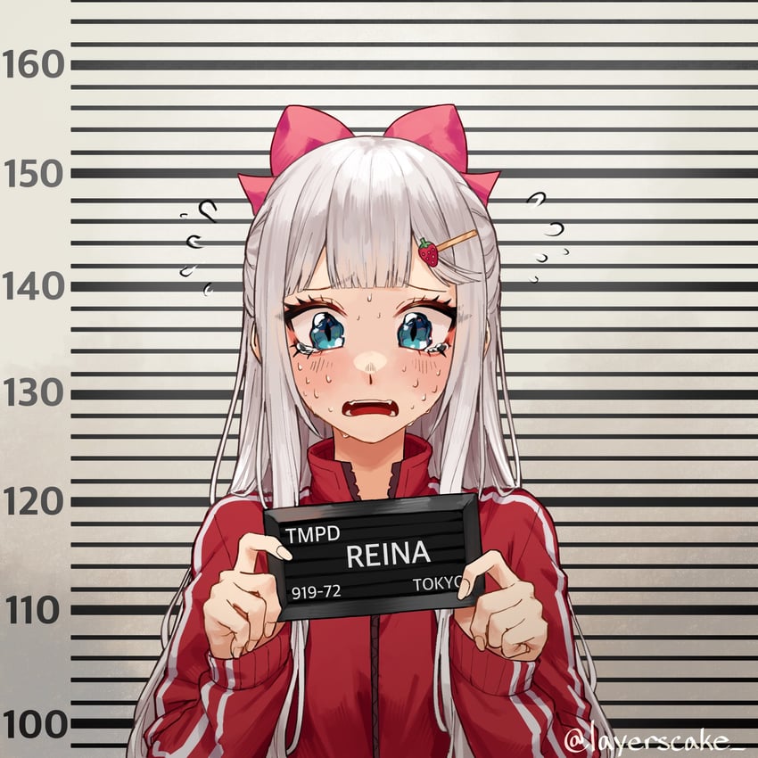 shiromori reina (original and 2 more) drawn by layerscake