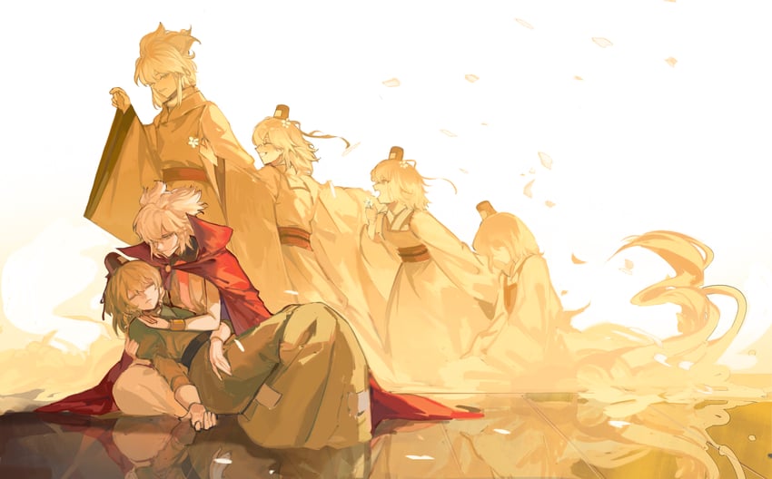 toyosatomimi no miko and soga no tojiko (touhou) drawn by tokinhr
