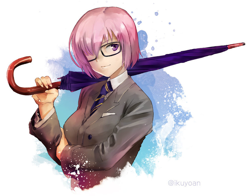 mash kyrielight (fate and 2 more) drawn by ikuyoan