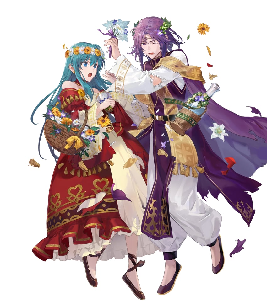 eirika and lyon (fire emblem and 2 more) drawn by azu-taro